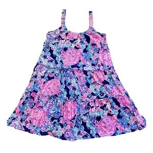 Lilly Pulitzer Loro Swing Dress High Tide Navy Turtle Amazement Size Small